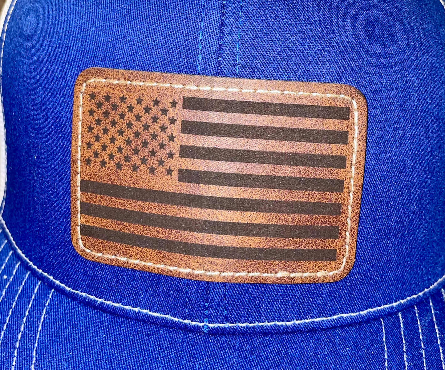 USA Flag Patch Richardson122 Hat (Blue)