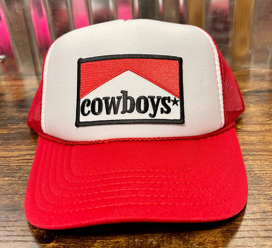 Otto red/white trucker hat