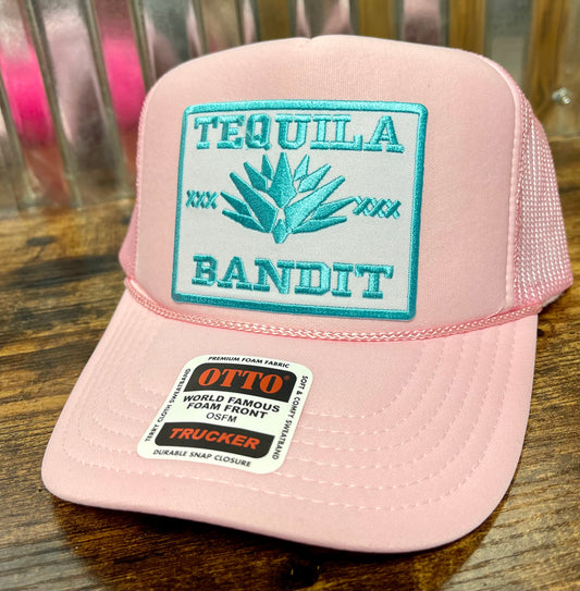 Otto pink trucker hat custom patch