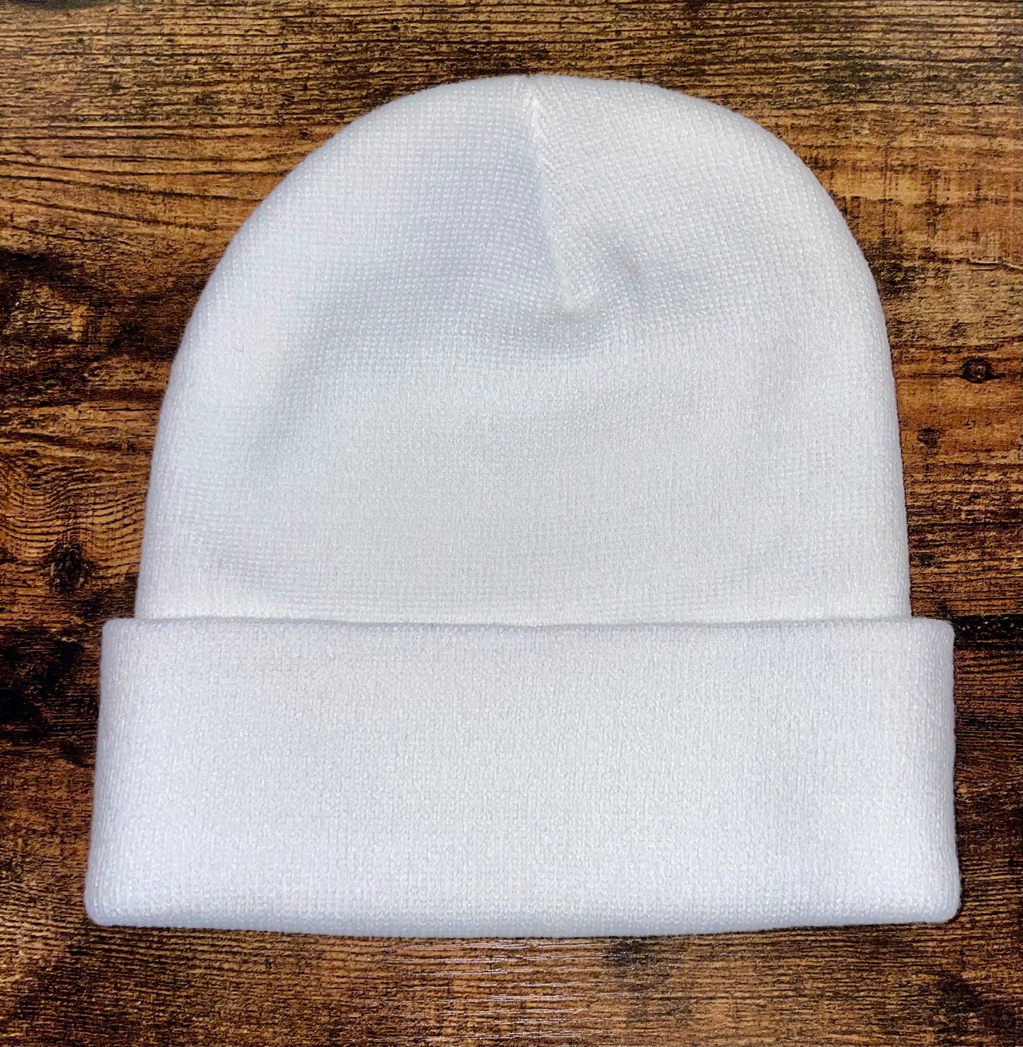 Milfn Ain’t Easy Custom Patch Beanie (White)