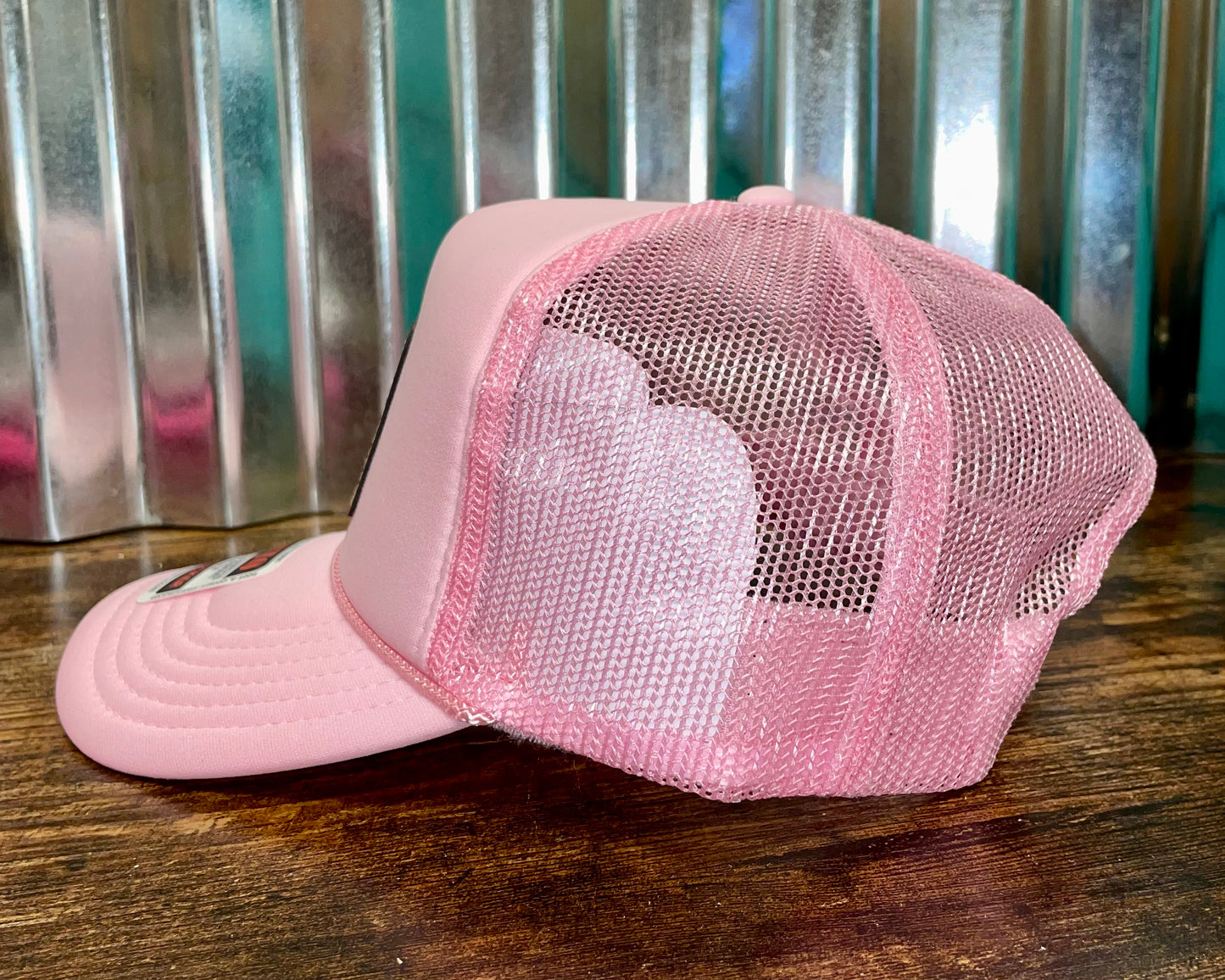 “Somebody’s Fine a$$ Ex” Patch Women’s Trucker Hat Otto (Pink)