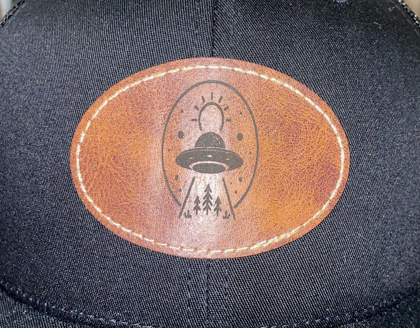 UFO Leather Patch Men’s Hat Snapback