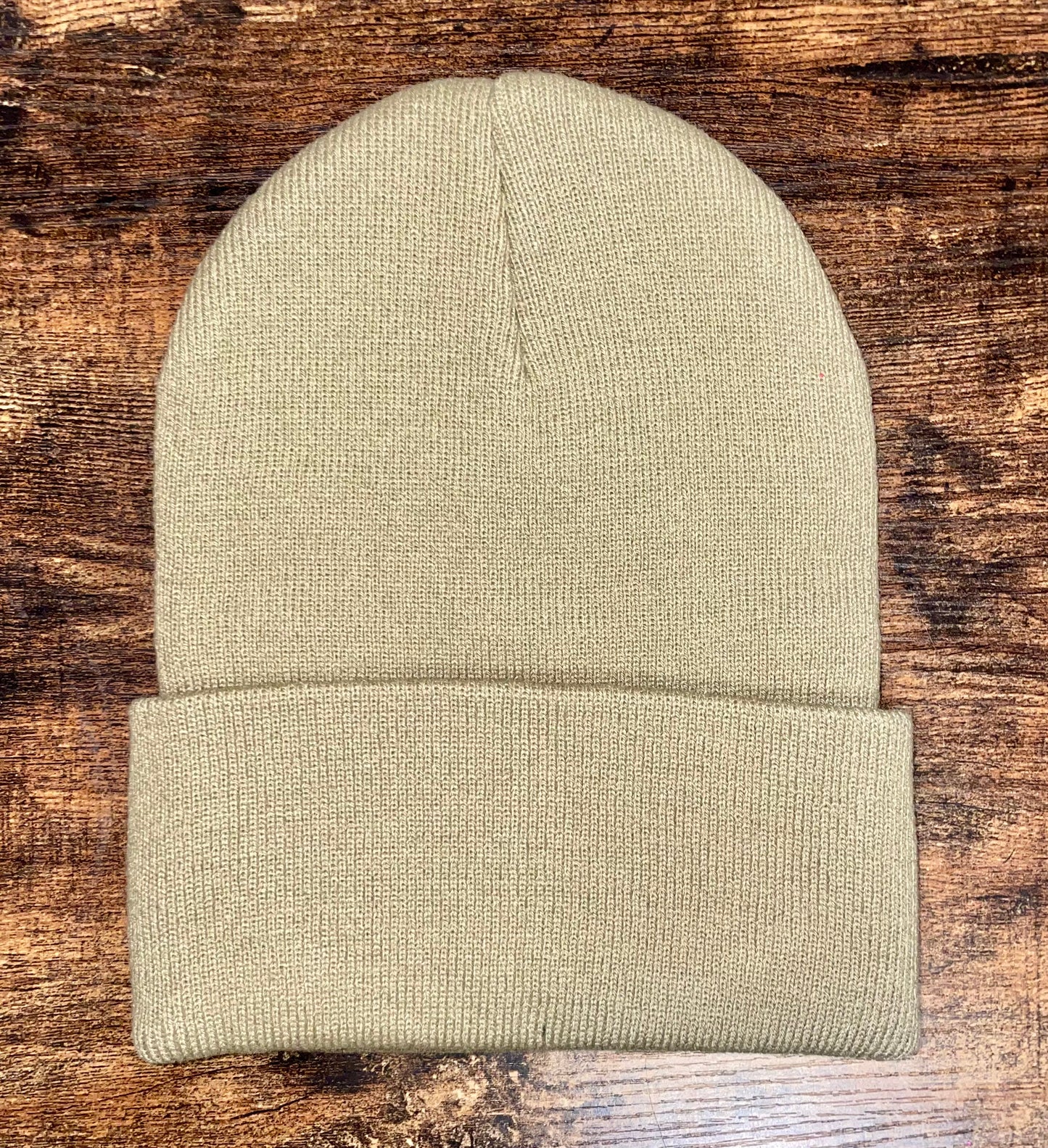 Shotgun Shell Patch Beanie (Beige)