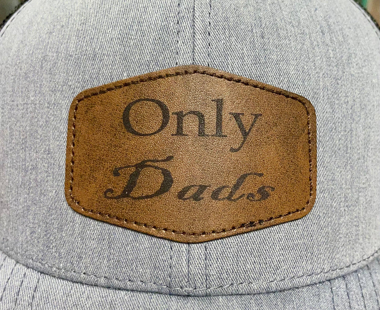 Only Dads Custom Patch Men’s Hat Snapback (Gray)