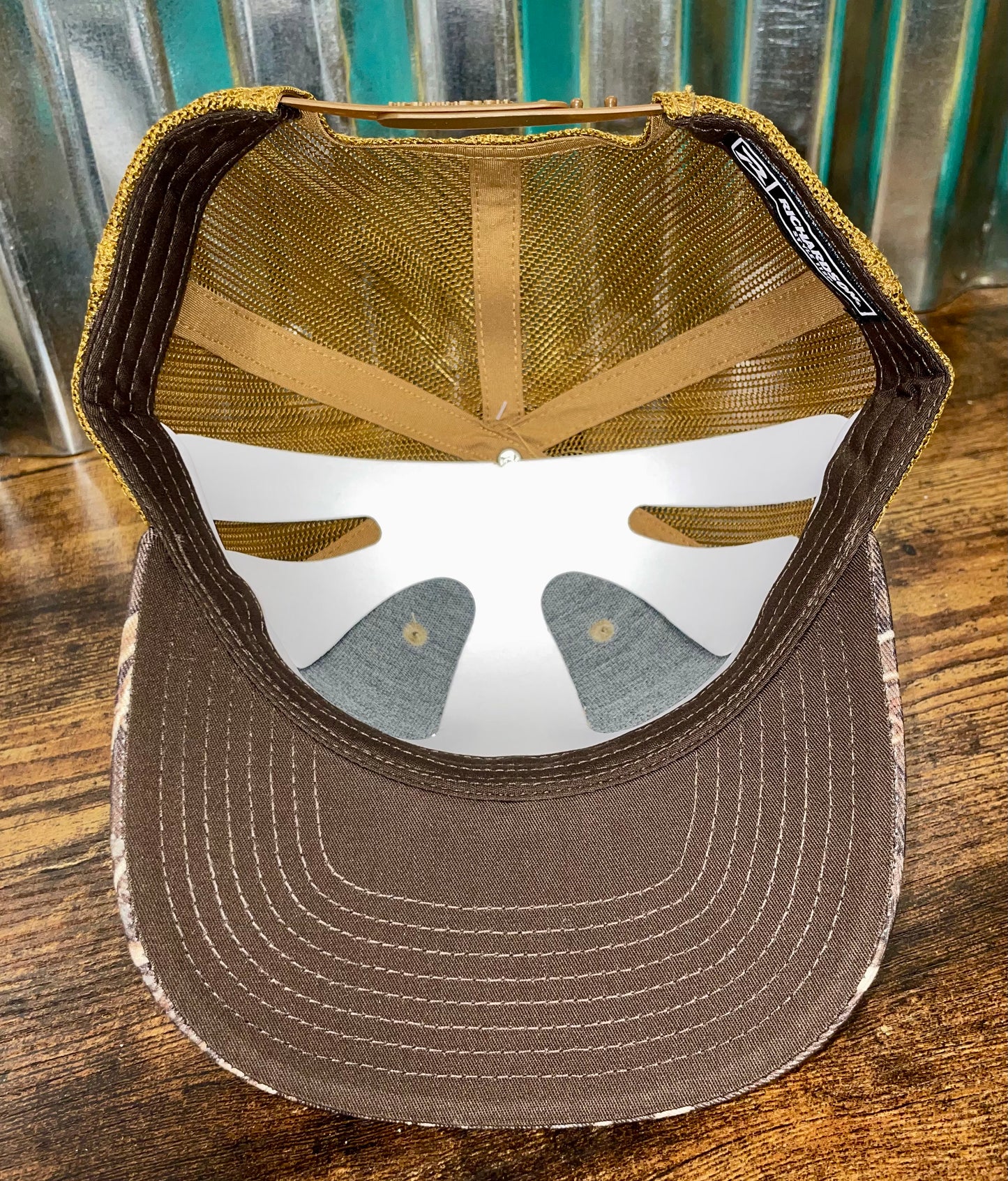 Welcome to the Backyard Bar and Grill Patch Hat Richardson112 (Camo)