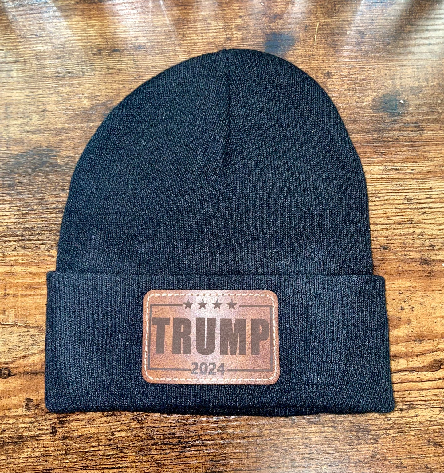 Trump 2024 Patch Beanie