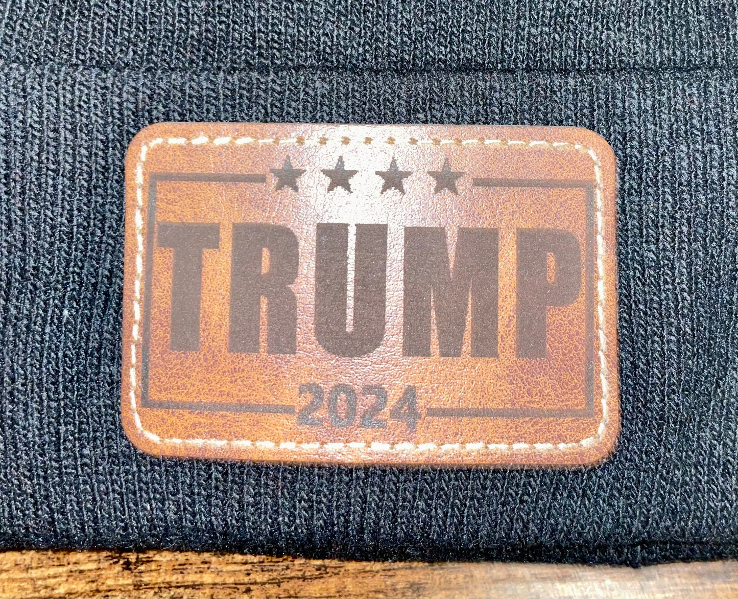 Trump 2024 Patch Beanie