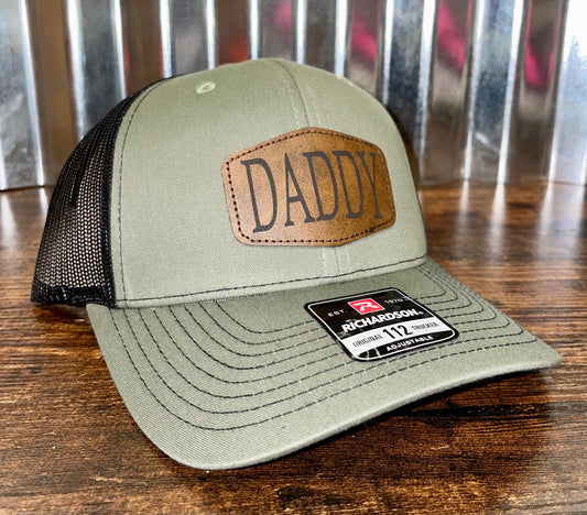 Daddy Custom Patch Hat (Green and Black)