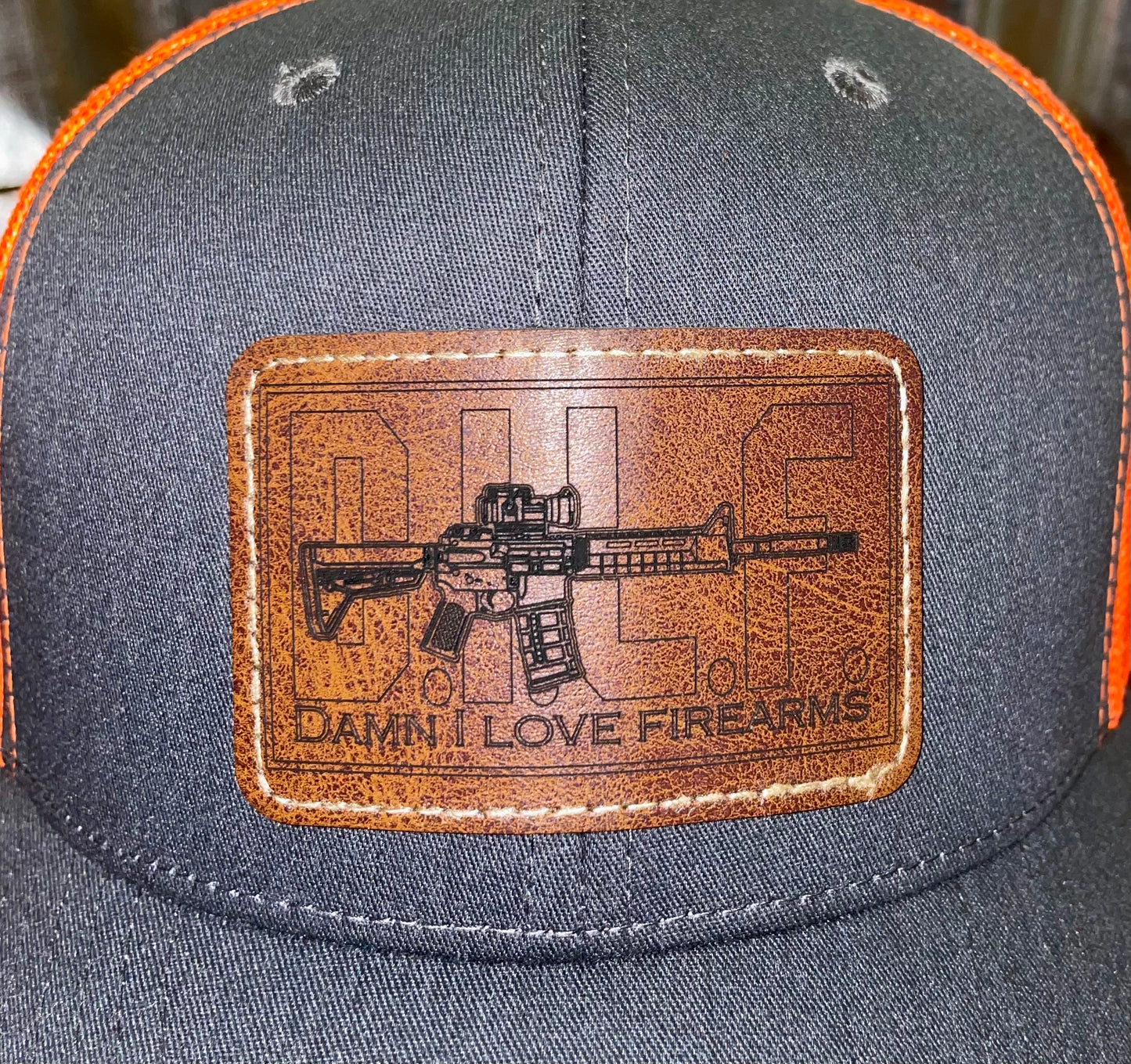 DILF Damn I Love Firearms Custom Patch Hat