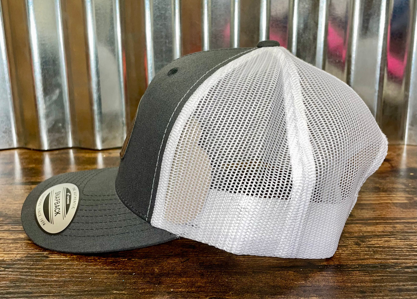 Daddy Custom Patch Hat (White and Gray)