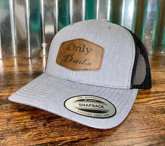 Only Dads Custom Patch Men’s Hat Snapback (Gray)